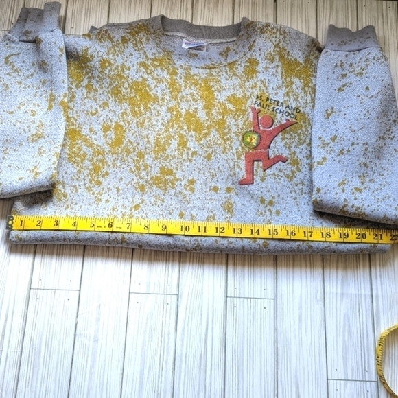 Urban Outfitters Urban Renewal Recycled Splatter Dye Crewneck Sweatshirt Size XL - Picture 8 of 9